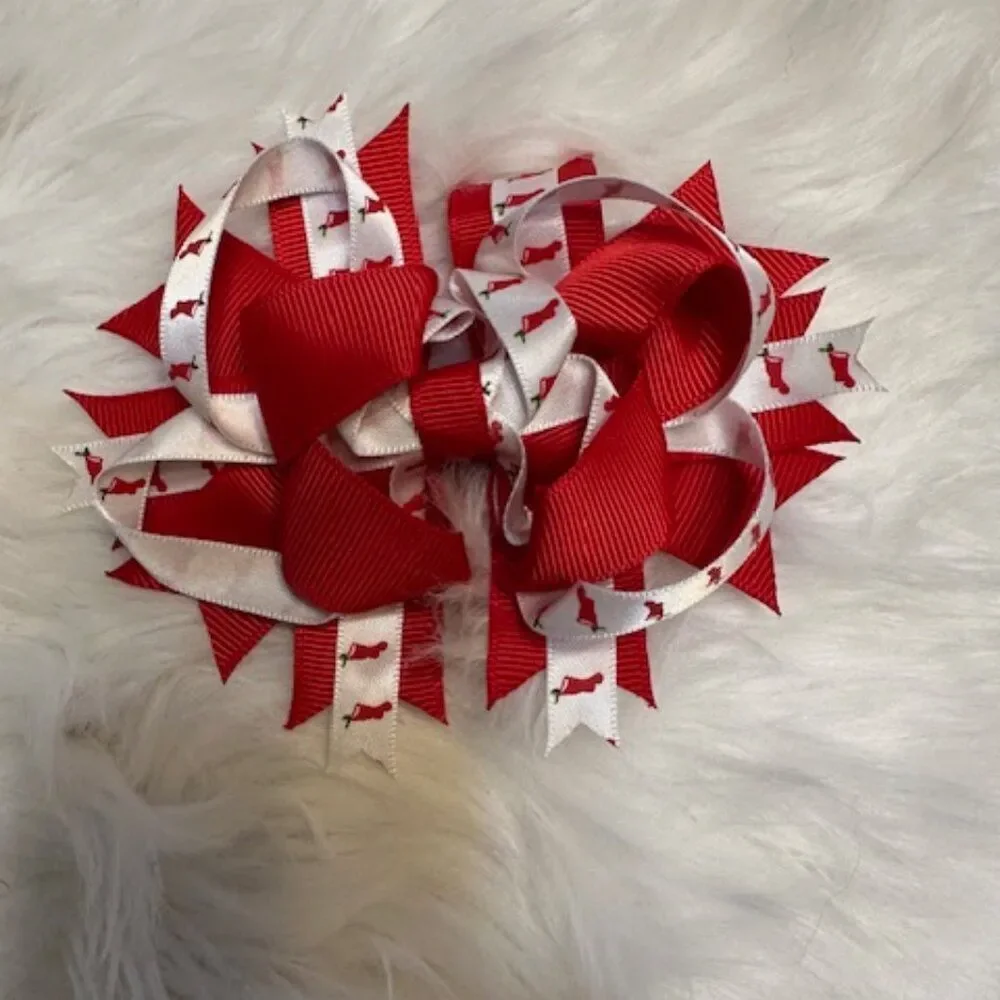 Bundle (3) of Deluxe Bows     5B8095  Handmade NWT Boutique